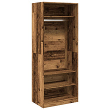 Kledingkast 80x50x200 cm bewerkt hout oud hout
