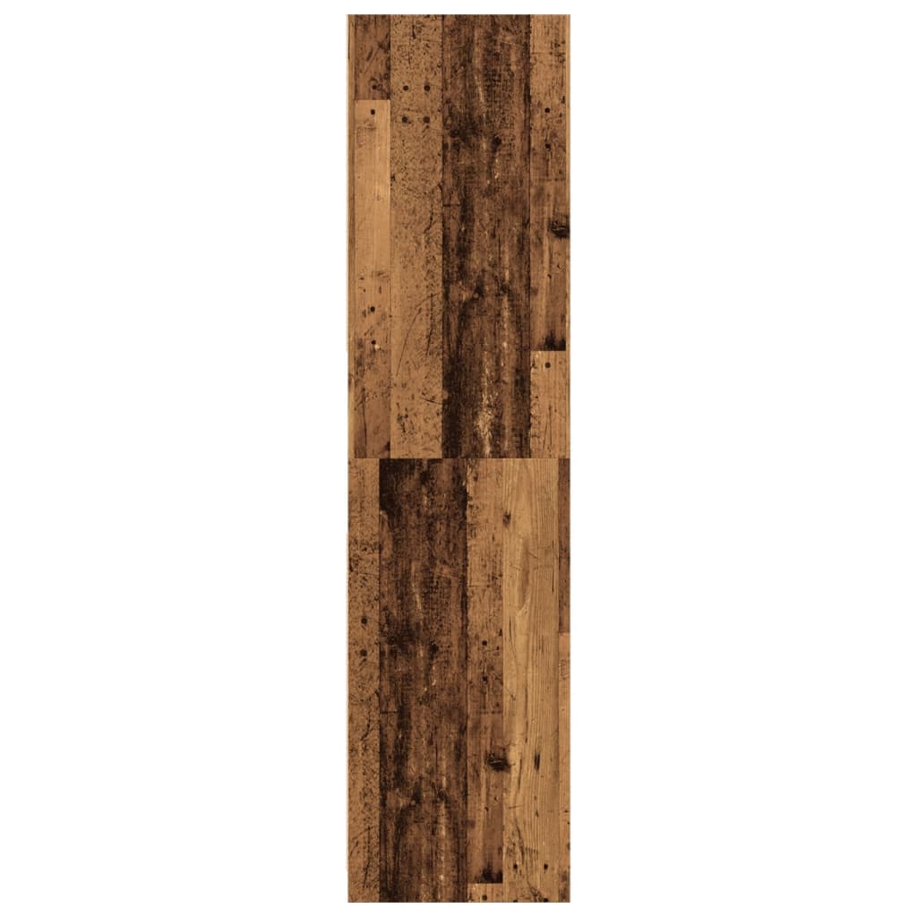 Kledingkast 80x50x200 cm bewerkt hout oud hout