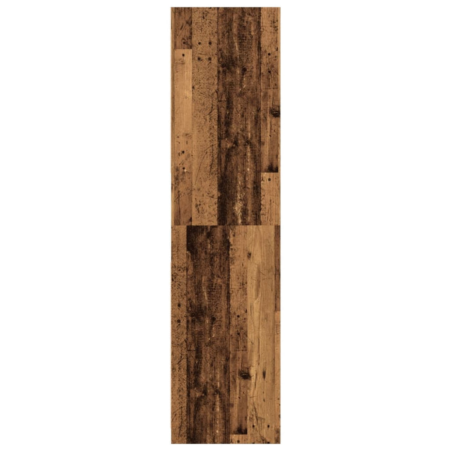 Kledingkast 80x50x200 cm bewerkt hout oud hout