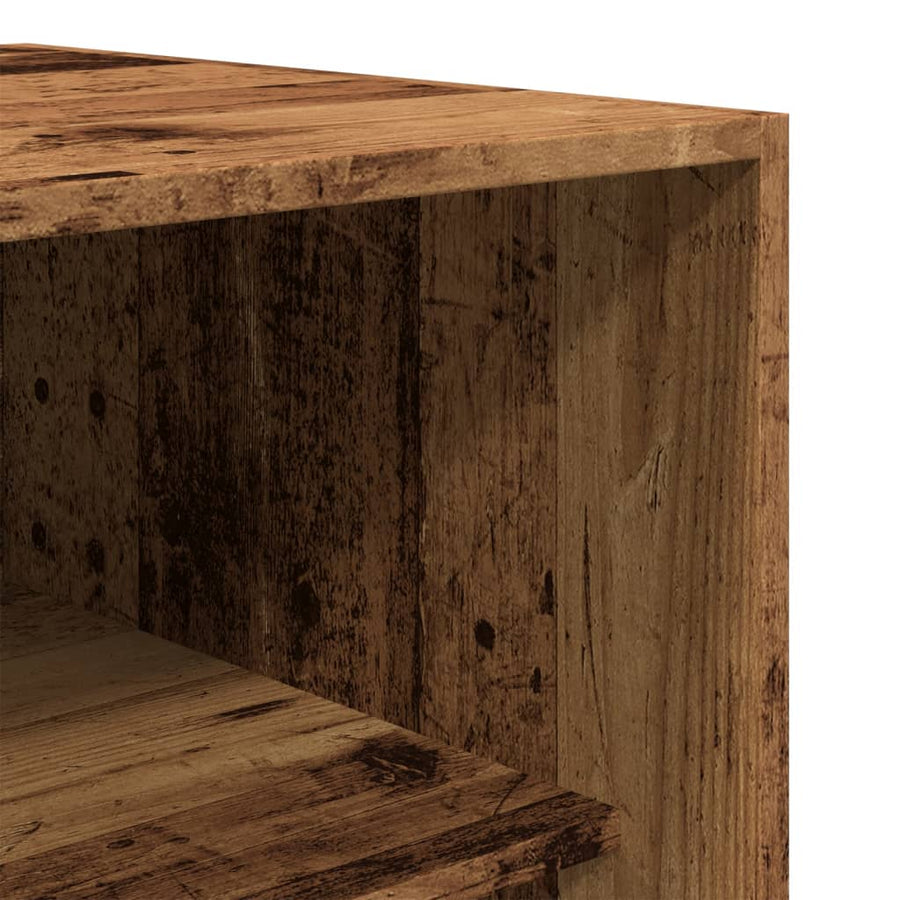 Kledingkast 80x50x200 cm bewerkt hout oud hout