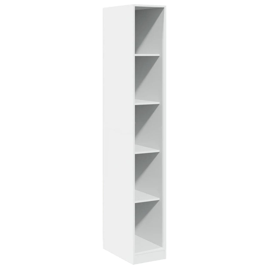 Kledingkast 30x50x200 cm bewerkt hout wit