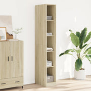 Kledingkast 30x50x200 cm sonoma eiken bewerkt hout