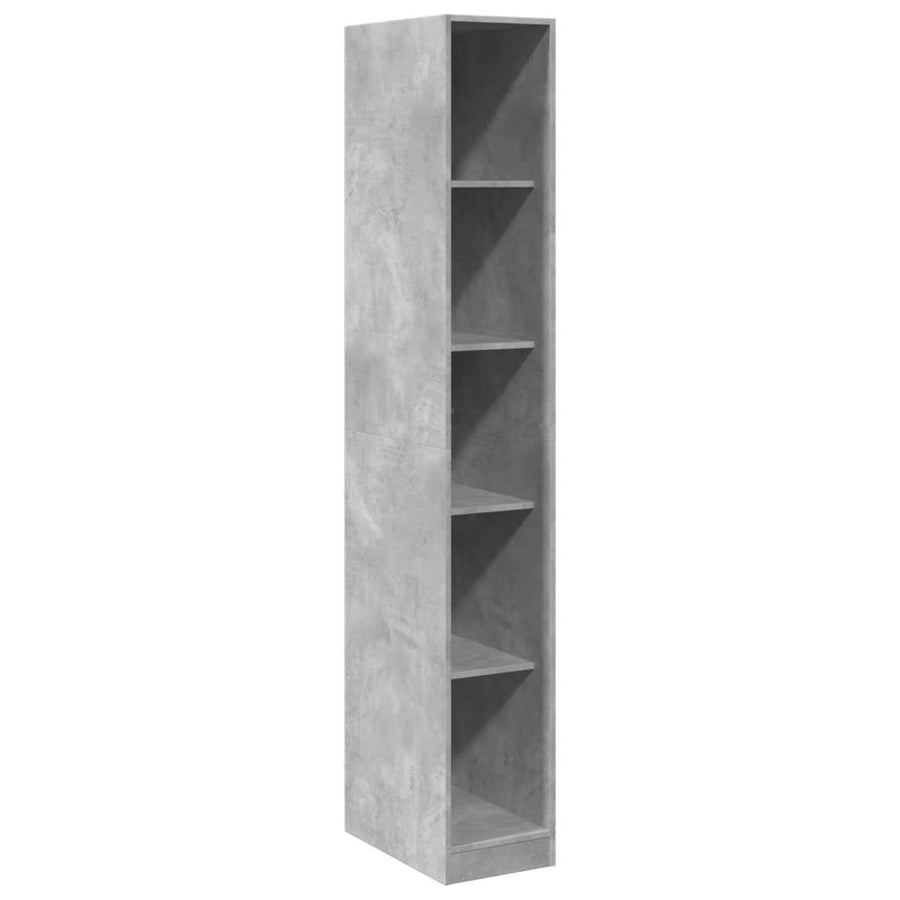 Kledingkast 30x50x200 cm bewerkt hout betongrijs