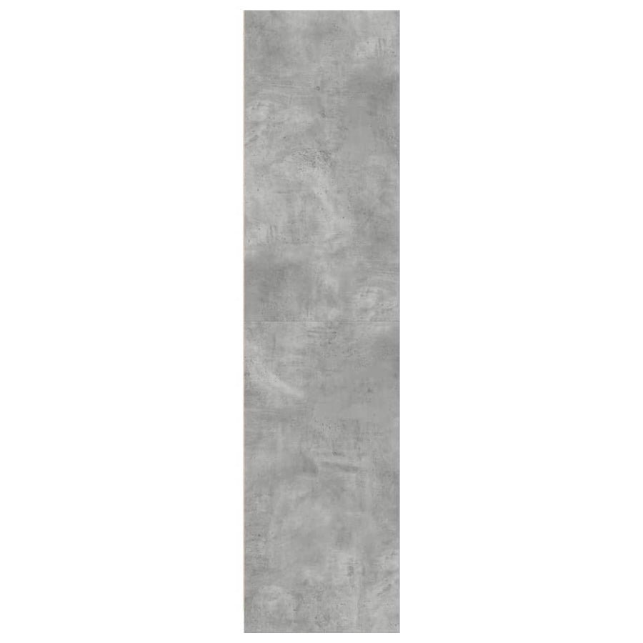 Kledingkast 30x50x200 cm bewerkt hout betongrijs
