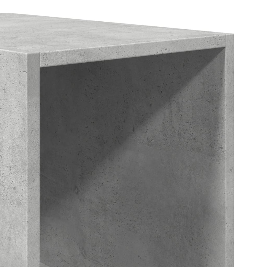Kledingkast 30x50x200 cm bewerkt hout betongrijs