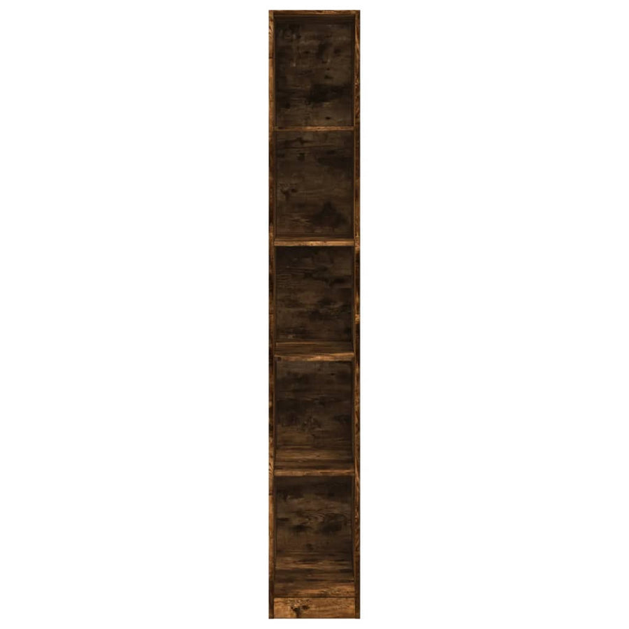 Kledingkast 30x50x200 cm bewerkt hout gerookt eikenkleurig