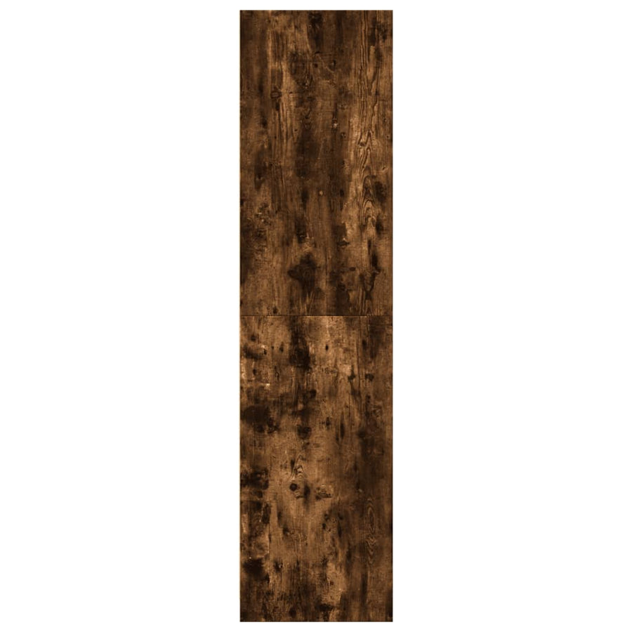 Kledingkast 30x50x200 cm bewerkt hout gerookt eikenkleurig