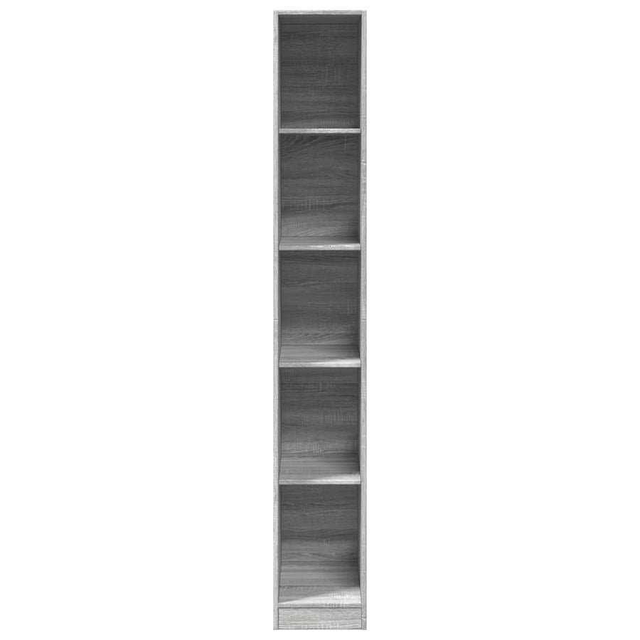 Kledingkast 30x50x200 cm bewerkt hout grijs sonoma eikenkleur
