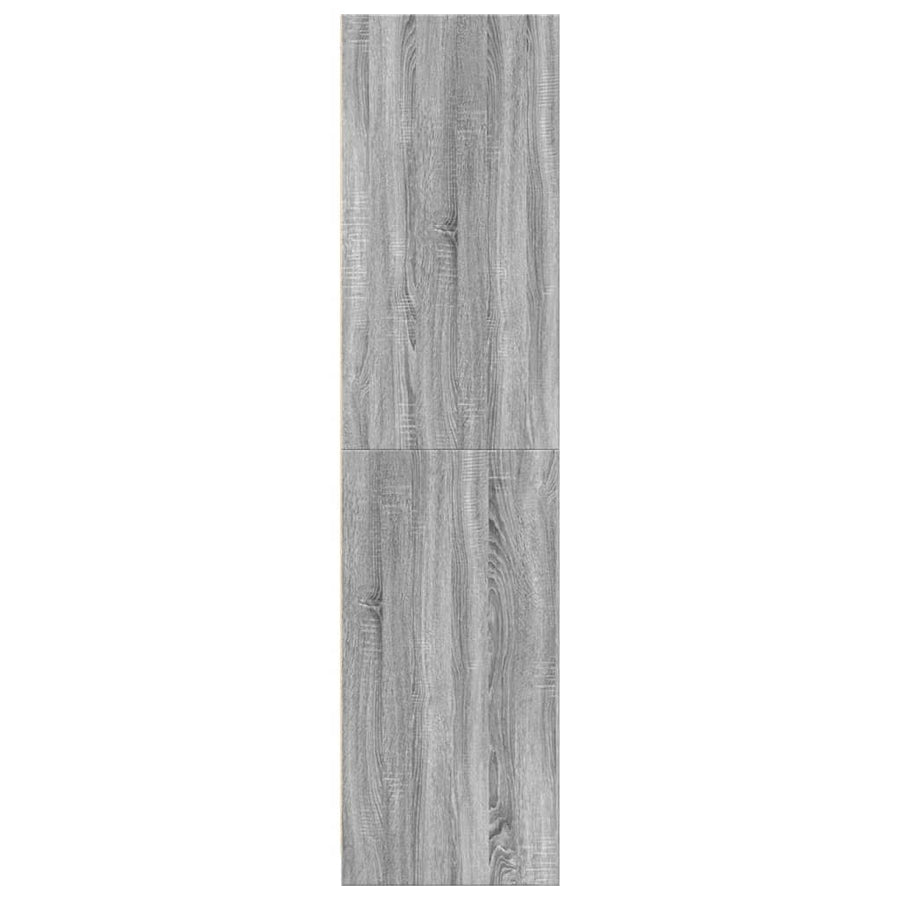 Kledingkast 30x50x200 cm bewerkt hout grijs sonoma eikenkleur