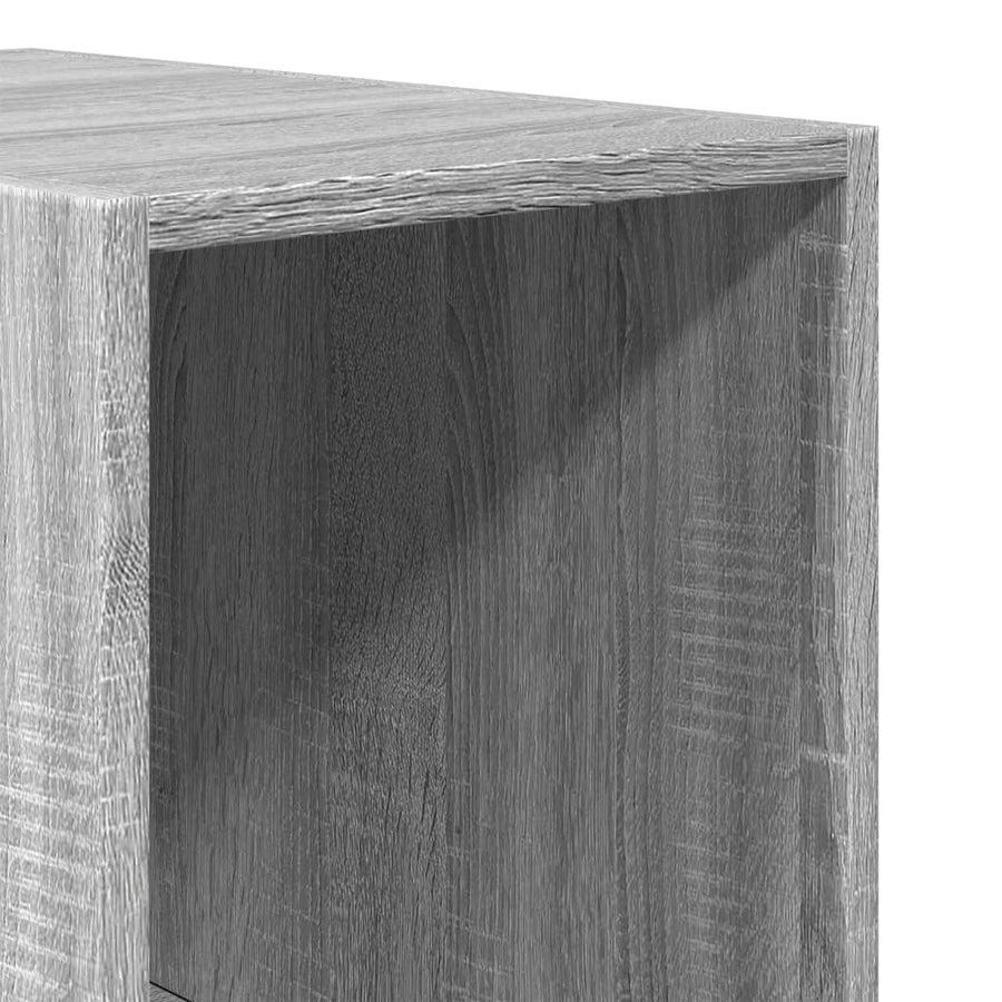 Kledingkast 30x50x200 cm bewerkt hout grijs sonoma eikenkleur