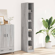 Kledingkast 30x50x200 cm grijs sonoma eiken