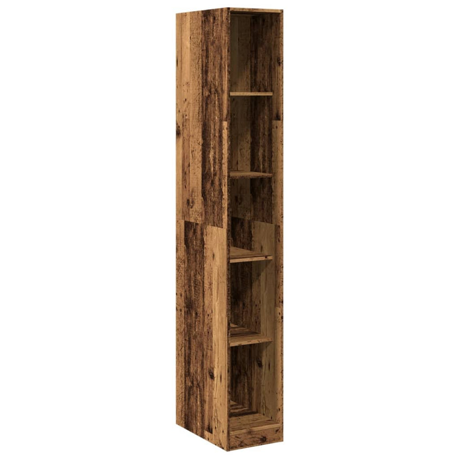 Kledingkast 30x50x200 cm bewerkt hout oud hout
