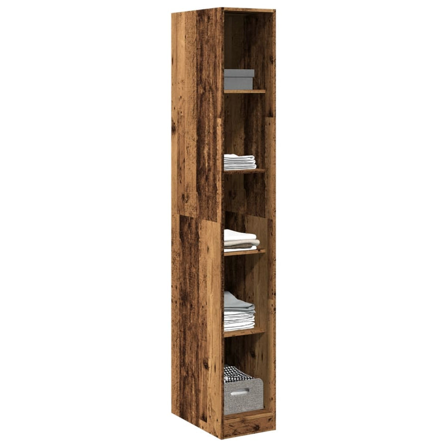 Kledingkast 30x50x200 cm bewerkt hout oud hout