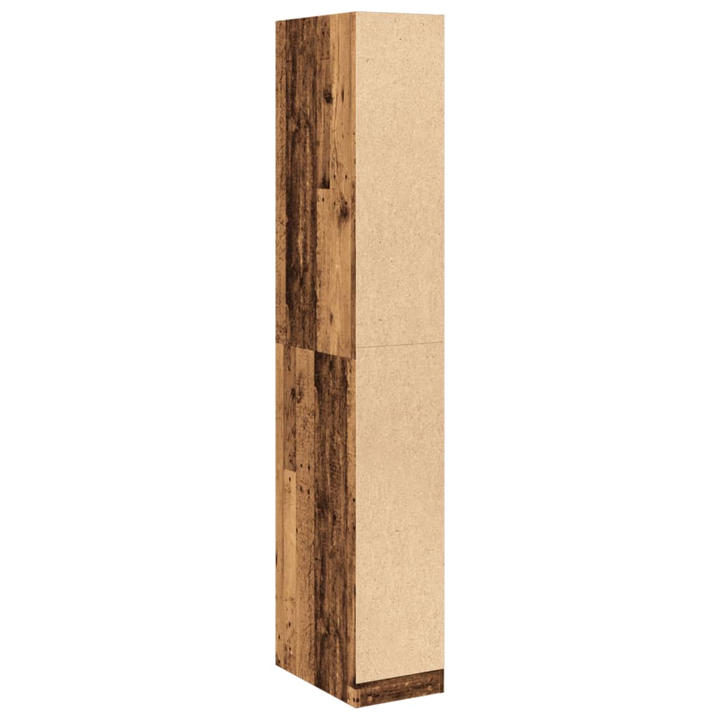 Kledingkast 30x50x200 cm bewerkt hout oud hout