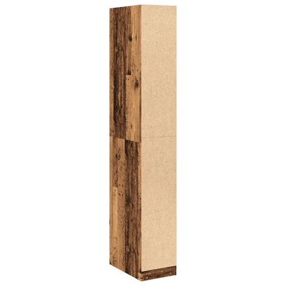 Kledingkast 30x50x200 cm bewerkt hout oud hout