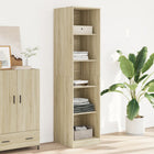 Wardrobe 50x50x200 cm engineered wood Sonoma oak-coloured