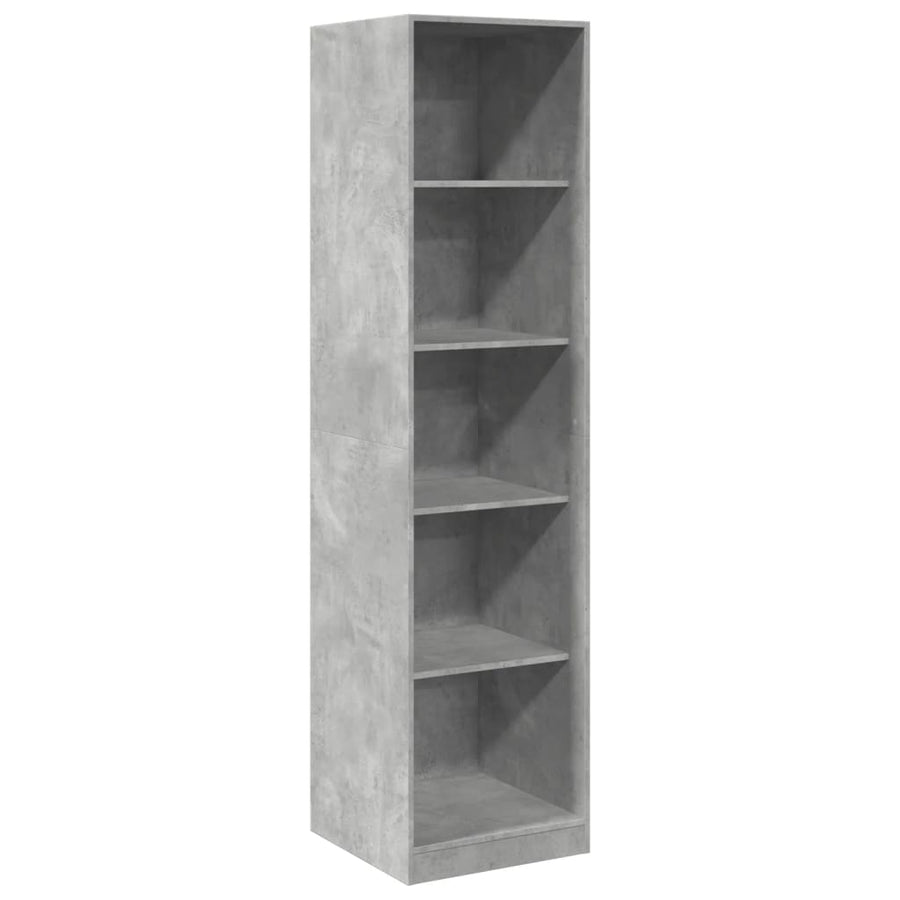 Kledingkast 50x50x200 cm bewerkt hout betongrijs