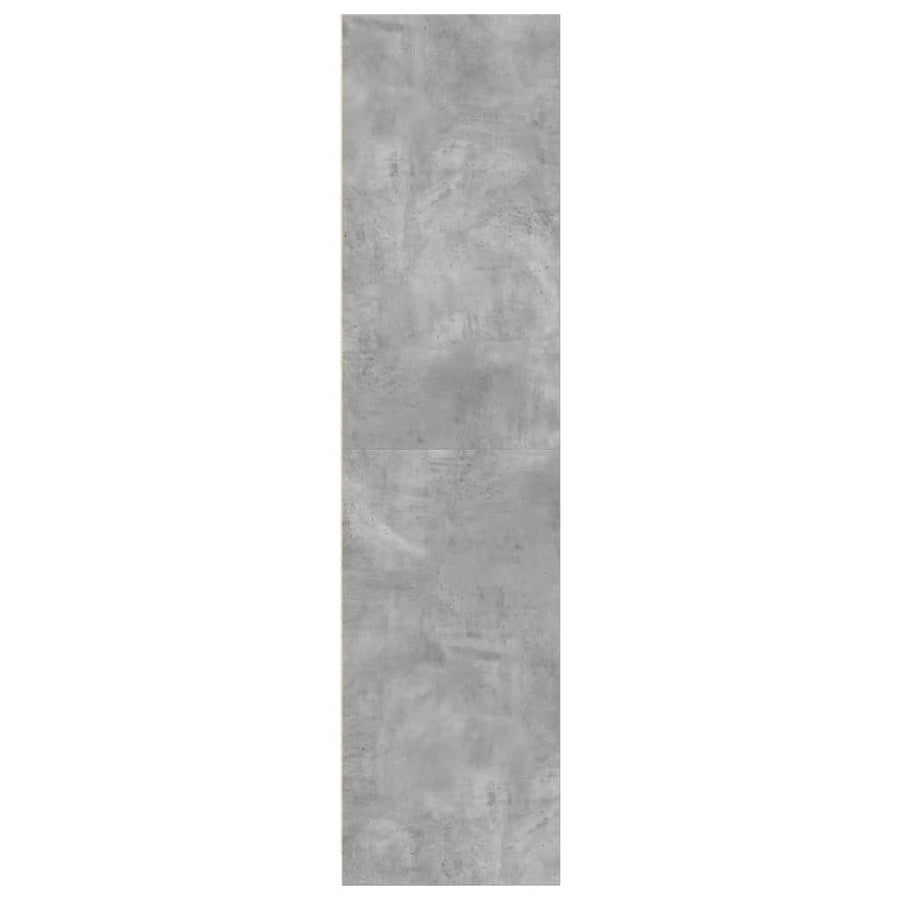 Kledingkast 50x50x200 cm bewerkt hout betongrijs