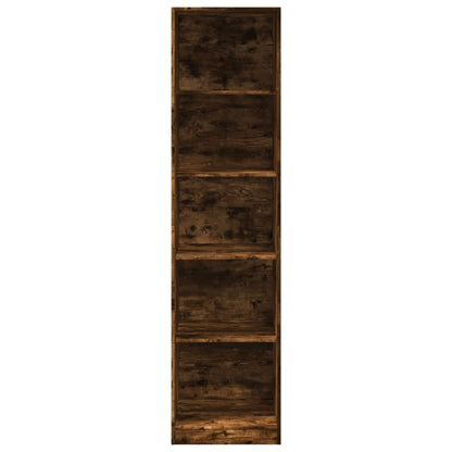 Kledingkast 50x50x200 cm bewerkt hout gerookt eikenkleurig