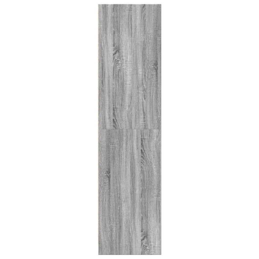 Kledingkast 50x50x200 cm bewerkt hout grijs sonoma