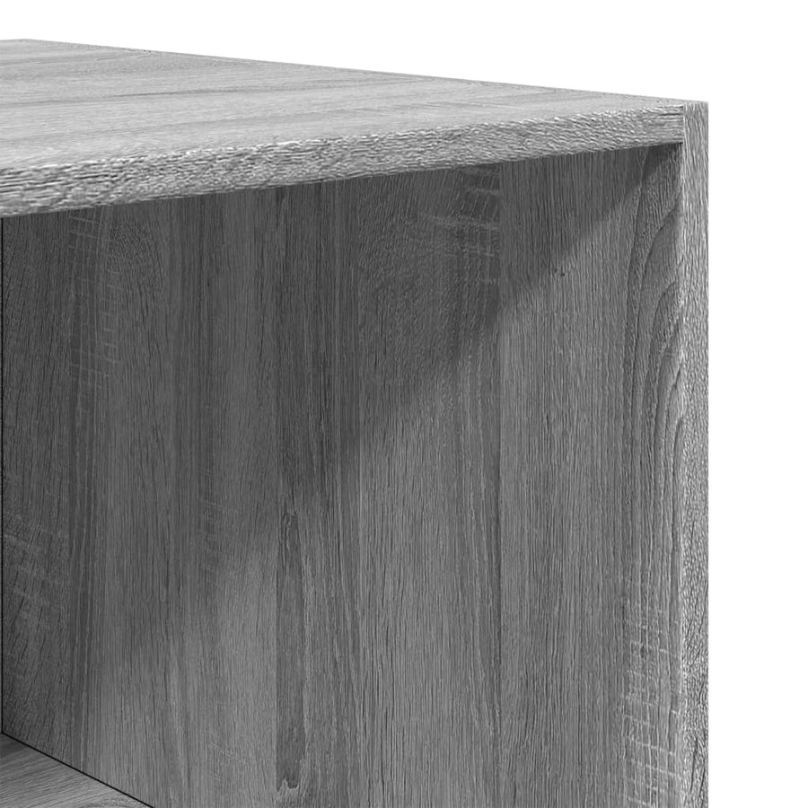 Kledingkast 50x50x200 cm bewerkt hout grijs sonoma