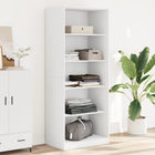 Wardrobe 80x50x200 cm engineered wood white