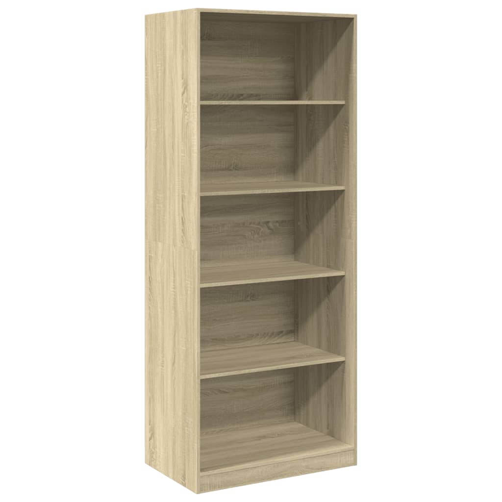 Kledingkast 80x50x200 cm bewerkt hout sonoma eikenkleurig