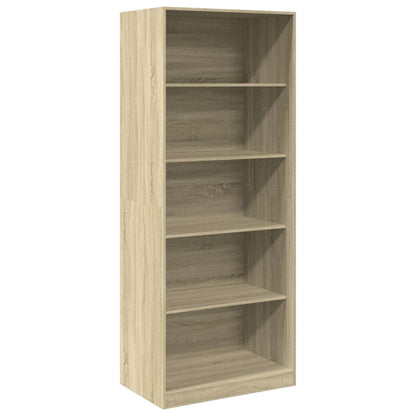 Kledingkast 80x50x200 cm bewerkt hout sonoma eikenkleurig