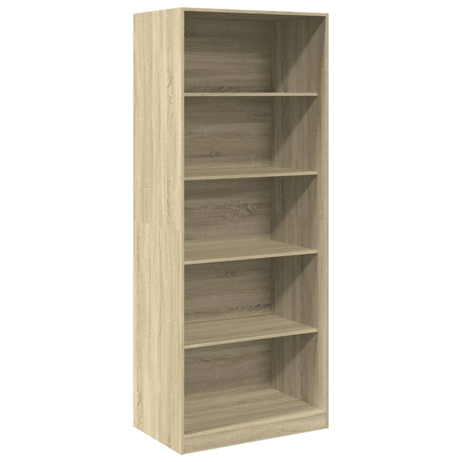 Kledingkast 80x50x200 cm bewerkt hout sonoma eikenkleurig