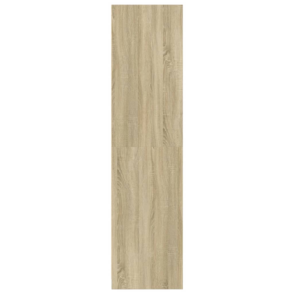 Kledingkast 80x50x200 cm bewerkt hout sonoma eikenkleurig