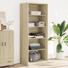 Wardrobe 80x50x200 cm engineered wood Sonoma oak color