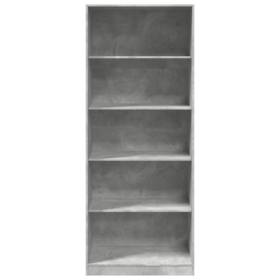 Kledingkast 80x50x200 cm bewerkt hout betongrijs