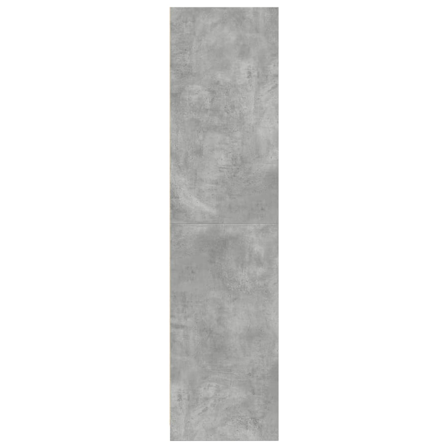 Kledingkast 80x50x200 cm bewerkt hout betongrijs