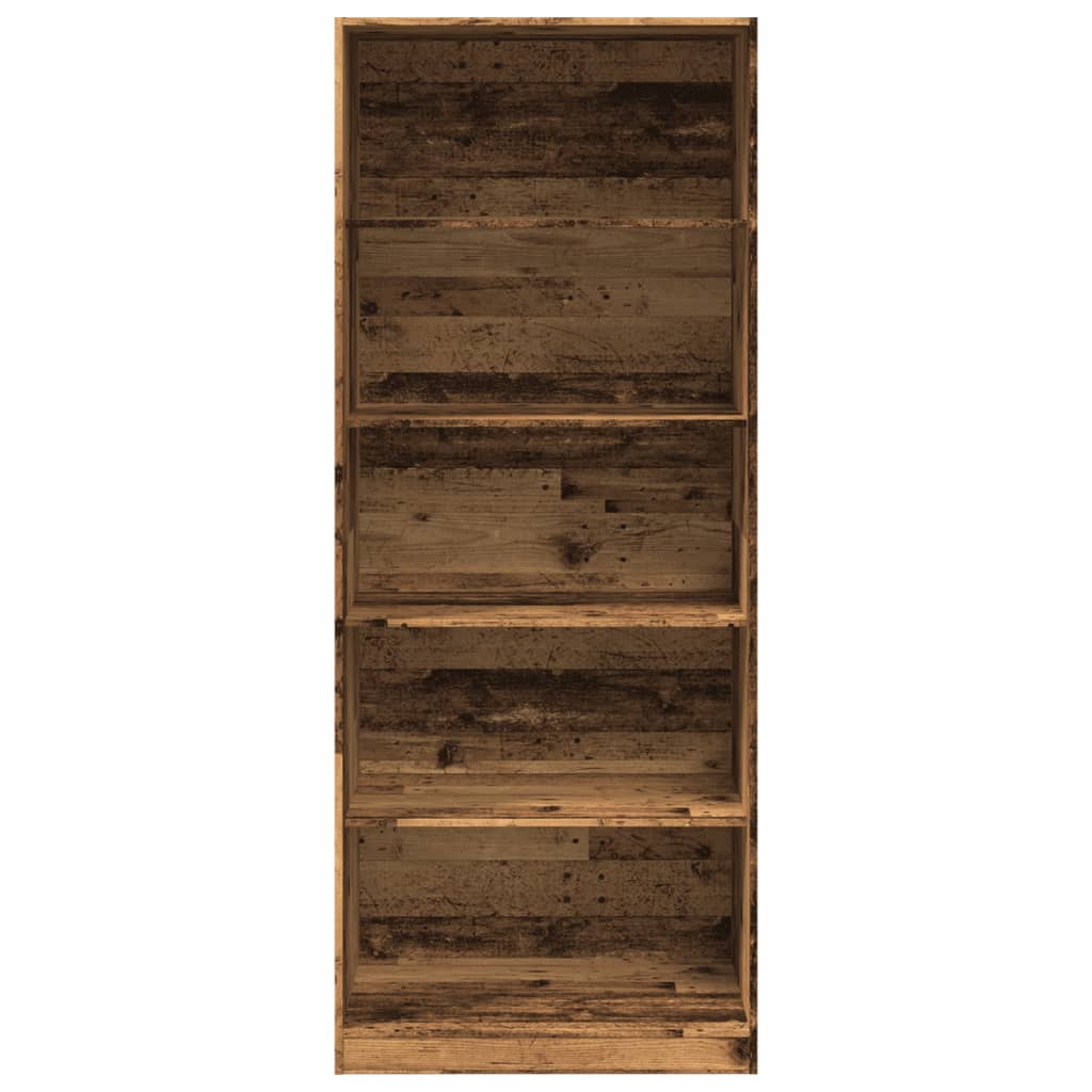 Kledingkast 80x50x200 cm bewerkt hout oud hout