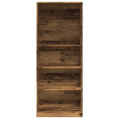 Kledingkast 80x50x200 cm bewerkt hout oud hout