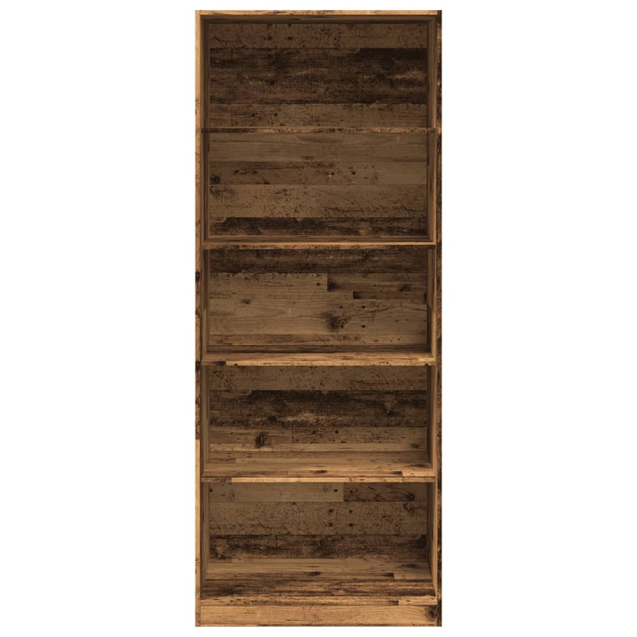 Kledingkast 80x50x200 cm bewerkt hout oud hout