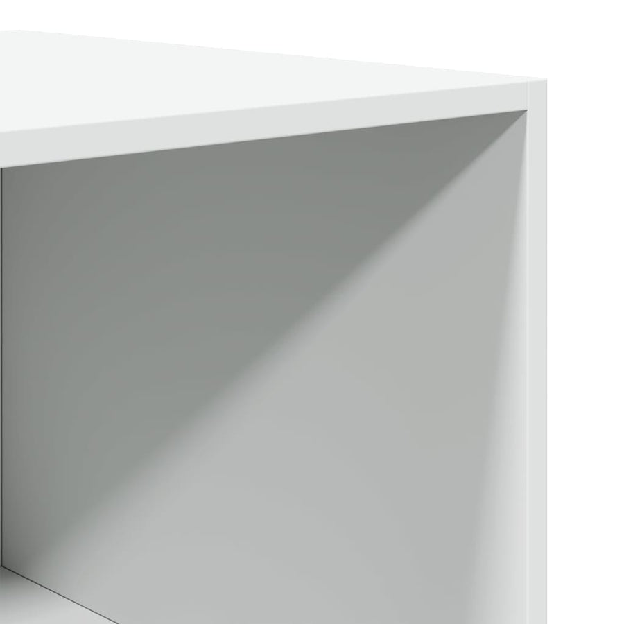 Kledingkast 100x50x200 cm bewerkt hout wit