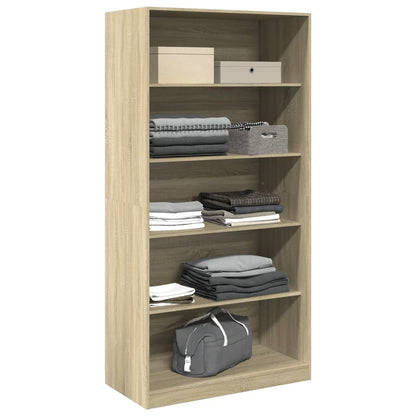 Kledingkast 100x50x200 cm bewerkt hout sonoma eikenkleurig