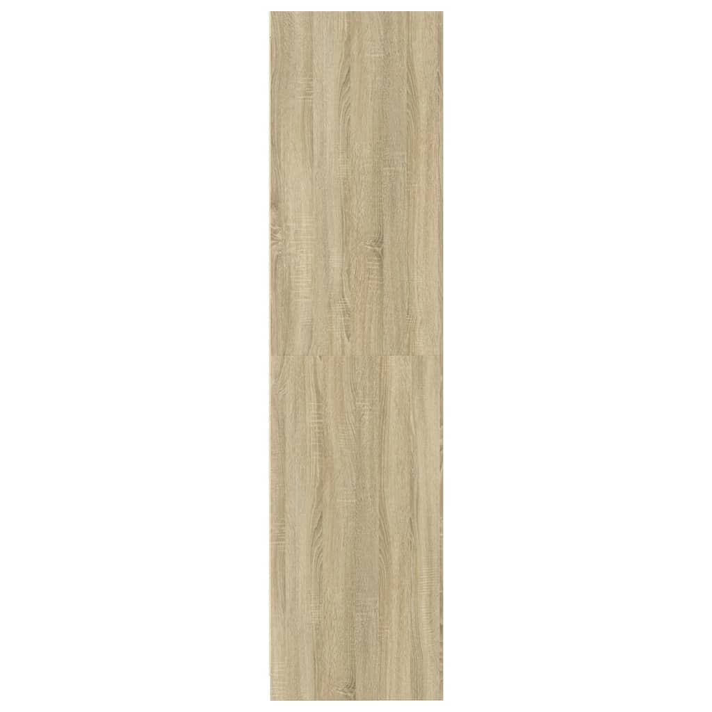 Kledingkast 100x50x200 cm bewerkt hout sonoma eikenkleurig