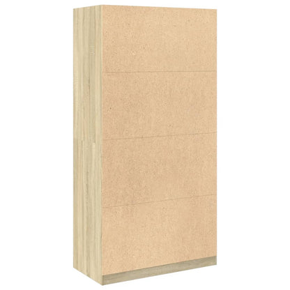 Kledingkast 100x50x200 cm bewerkt hout sonoma eikenkleurig