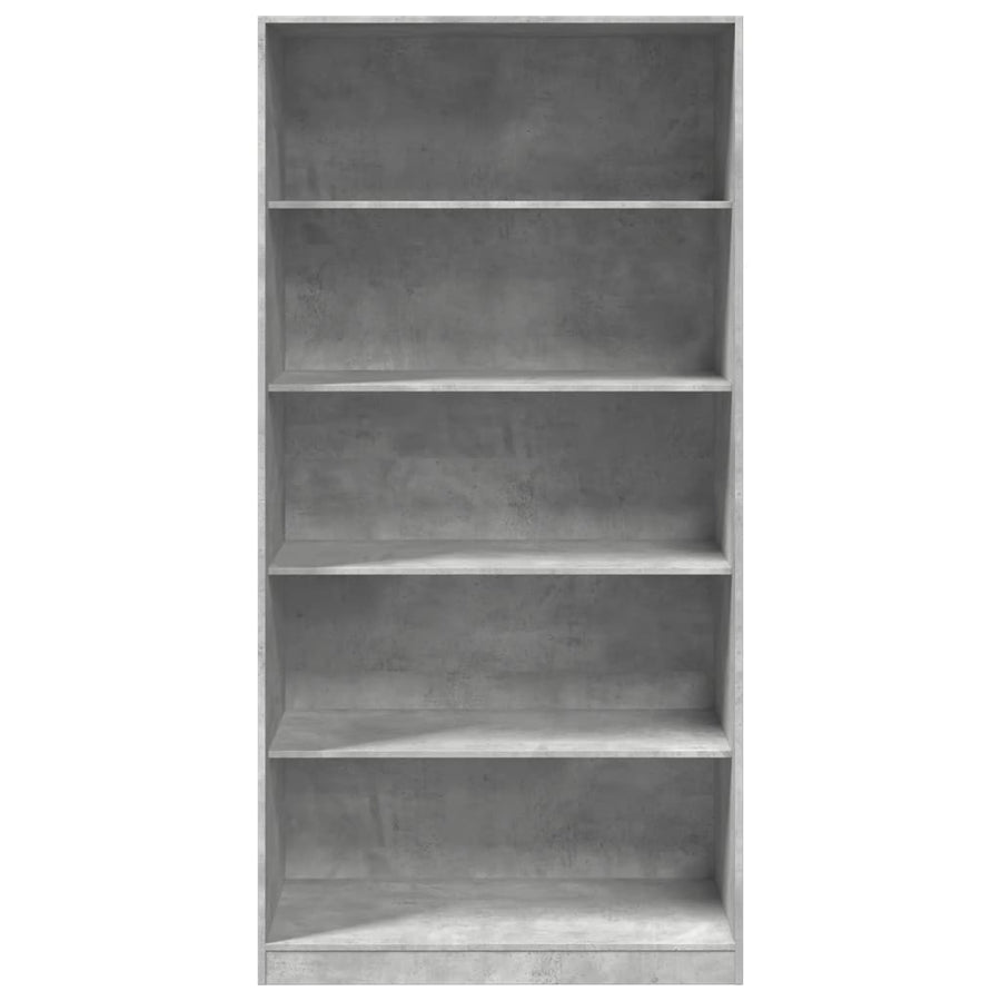 Kledingkast 100x50x200 cm bewerkt hout betongrijs