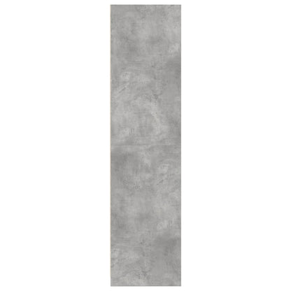 Kledingkast 100x50x200 cm bewerkt hout betongrijs