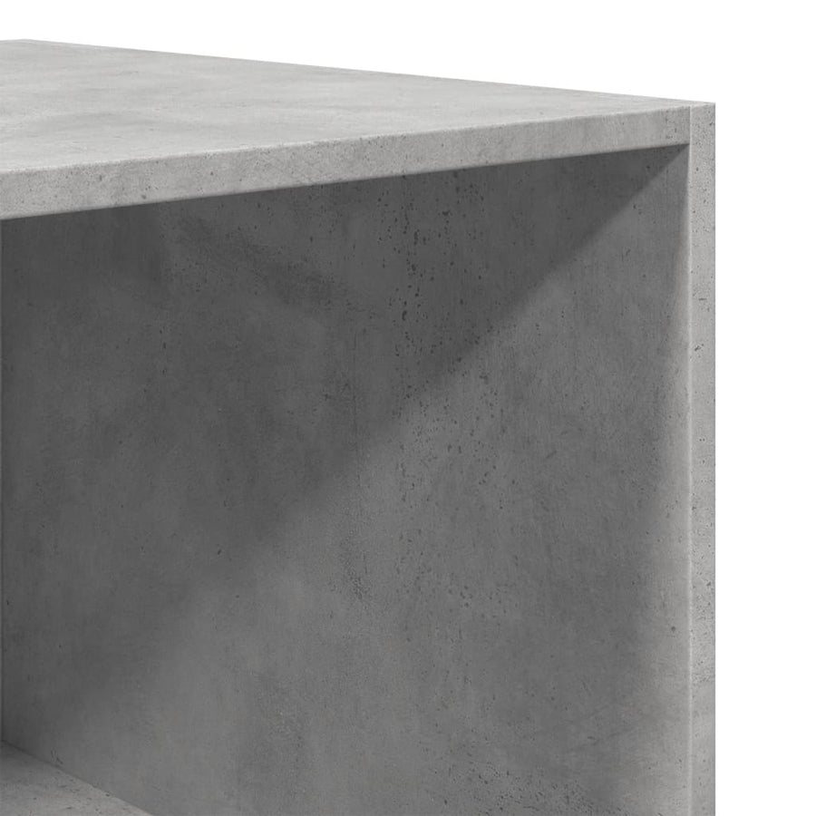 Kledingkast 100x50x200 cm bewerkt hout betongrijs