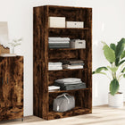 Wardrobe 100x50x200 cm engineered wood smoked oak look