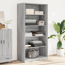 Kledingkast 100x50x200 cm bewerkt hout grijs sonoma eikenkleur