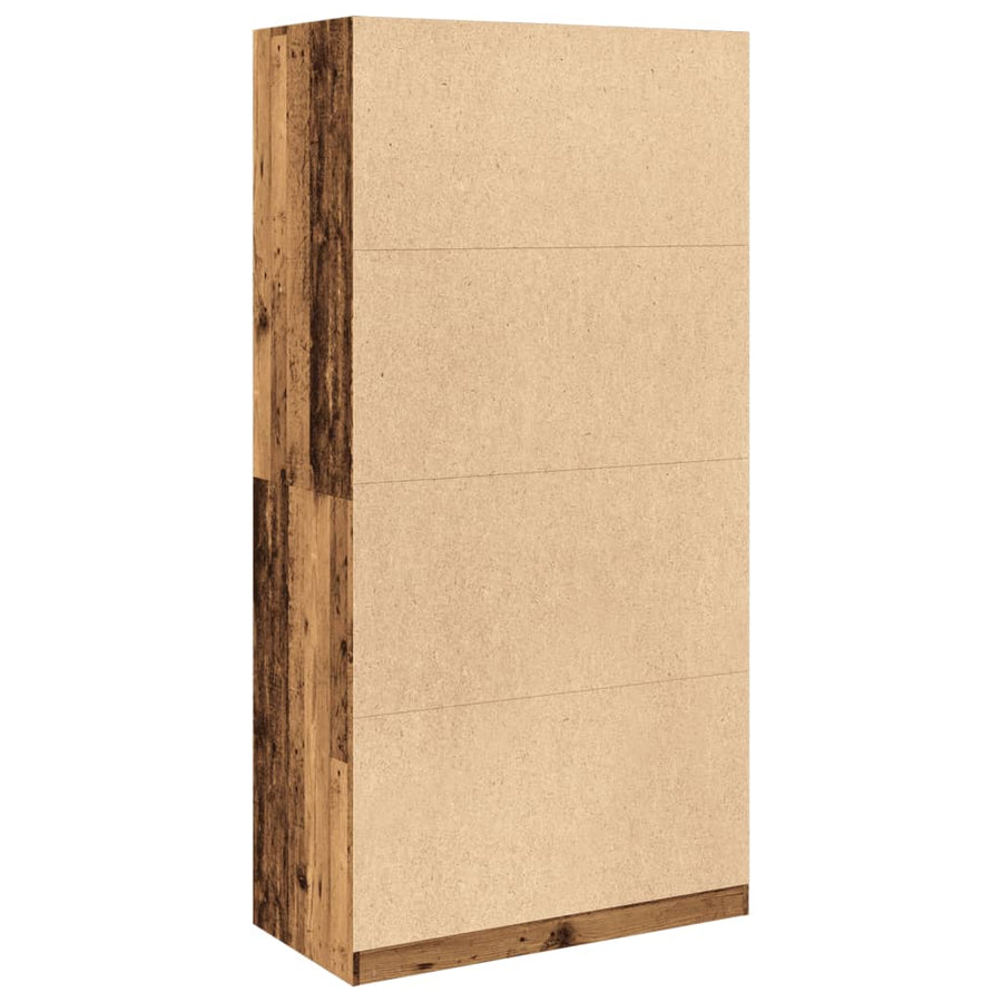 Kledingkast 100x50x200 cm bewerkt hout oud hout