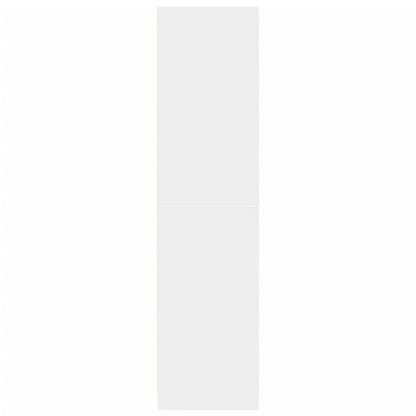 Kledingkast 30x50x200 cm bewerkt hout wit