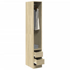 Wardrobe 30x50x200 cm engineered wood Sonoma oak finish