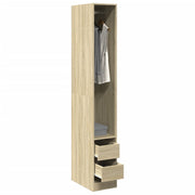 Kledingkast 30x50x200 cm sonoma eiken bewerkt hout