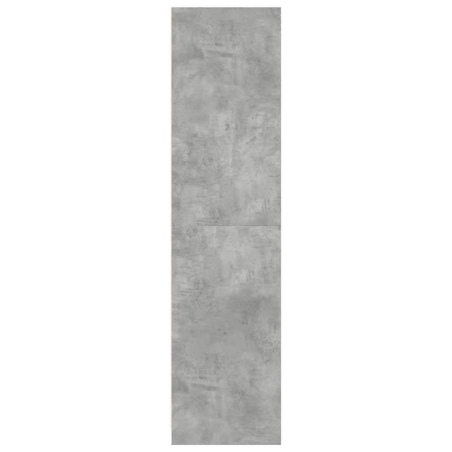 Kledingkast 30x50x200 cm bewerkt hout betongrijs
